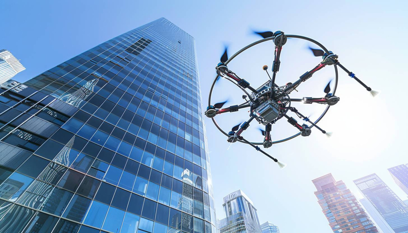 Comment le nettoyage par drone révolutionne l'entretien des bâtiments