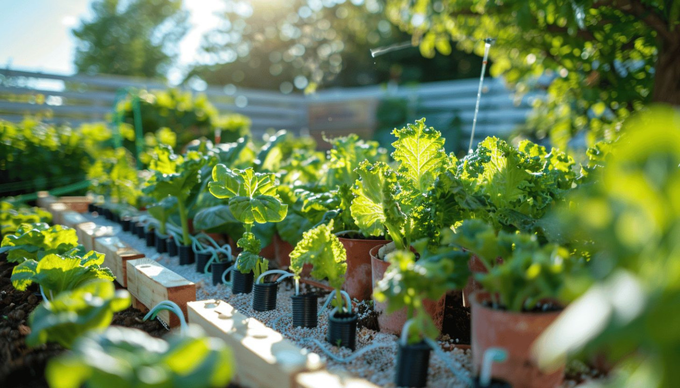 Installation d'un système d'arrosage goutte à goutte économique et efficace pour le potager