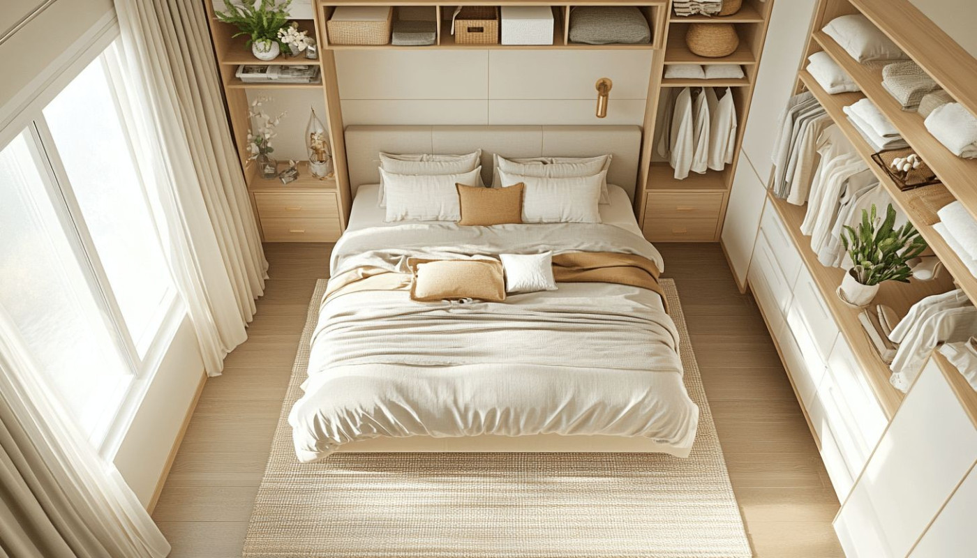 Maximiser l'espace de votre chambre à coucher avec des astuces simples